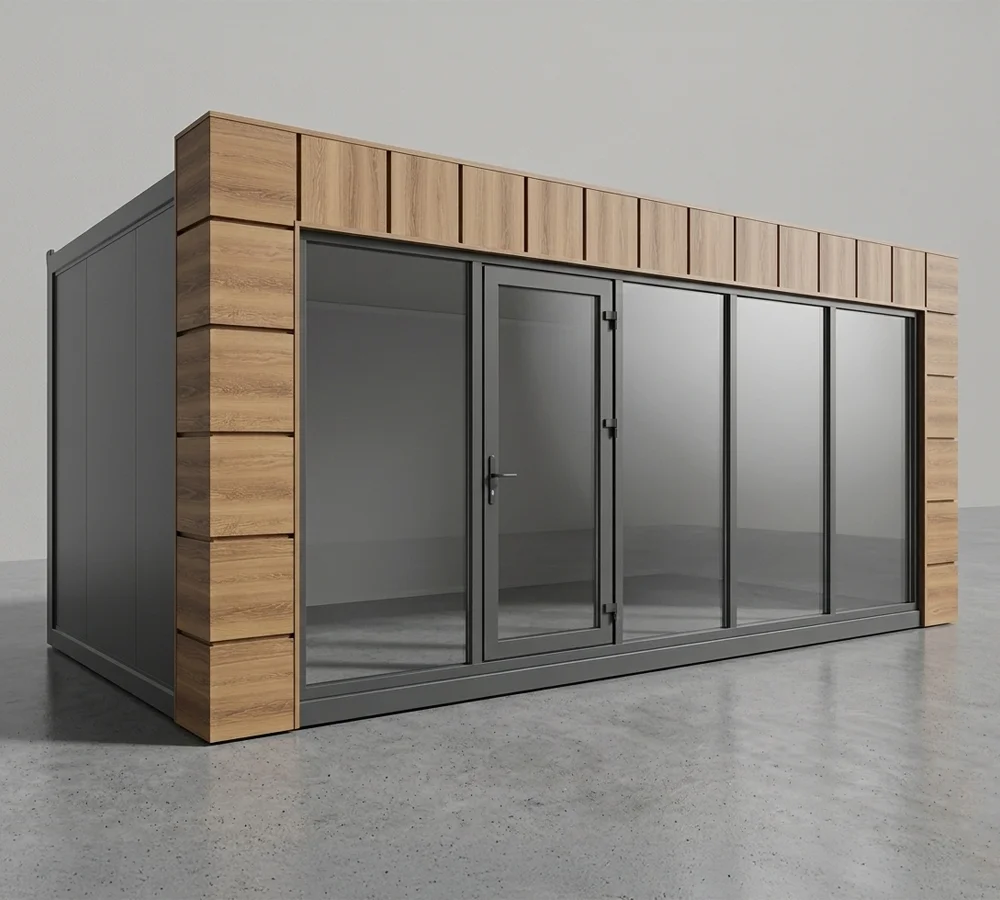 Pawilon modułowy STAGO ICON — premium loft z narożnym przeszkleniem